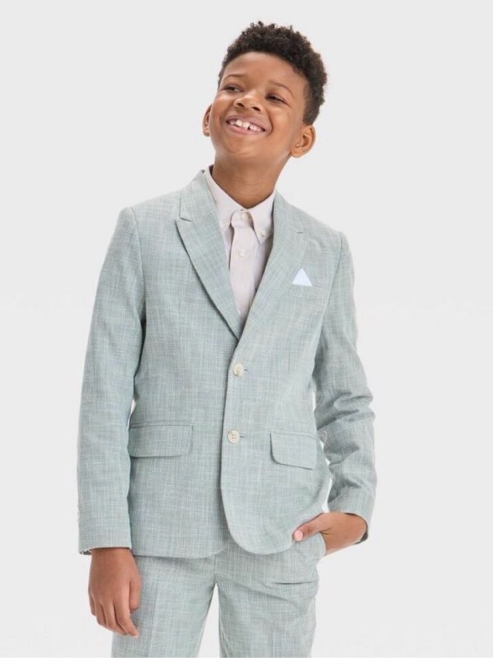 Cat & Jack Light Mint Boys Dress Blazer